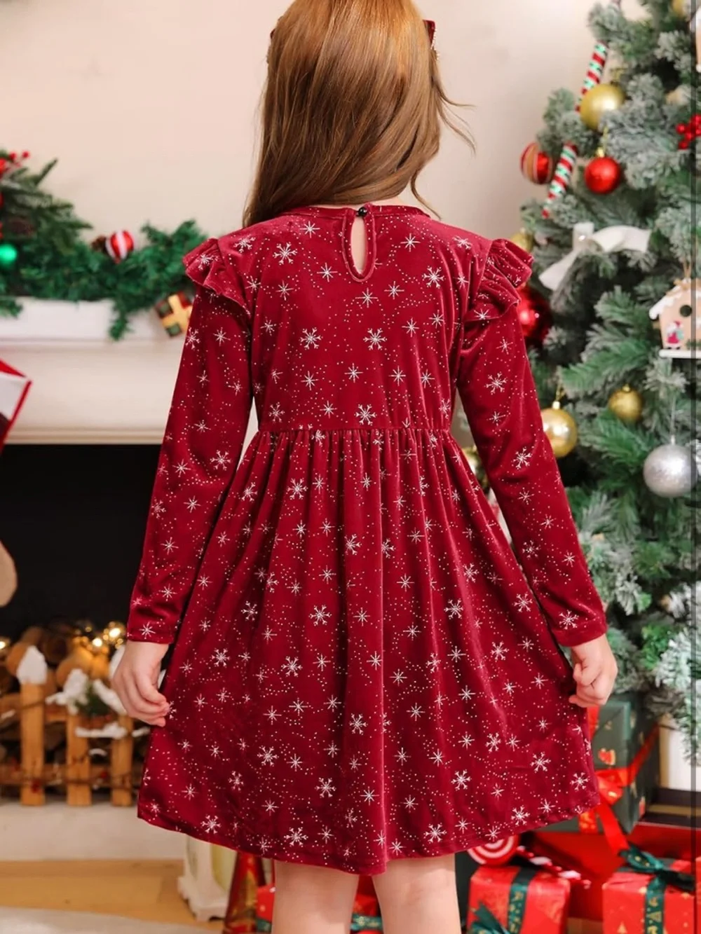 NWT‎ Velvet Snowflake Dress XL L77